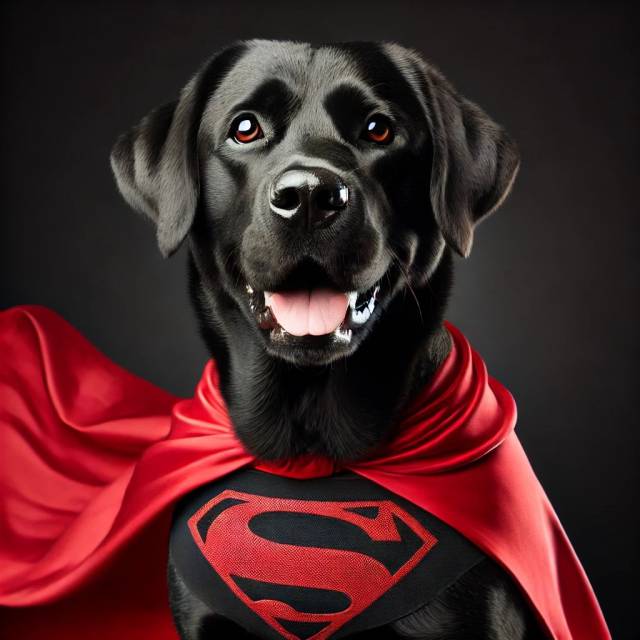 Superman dog