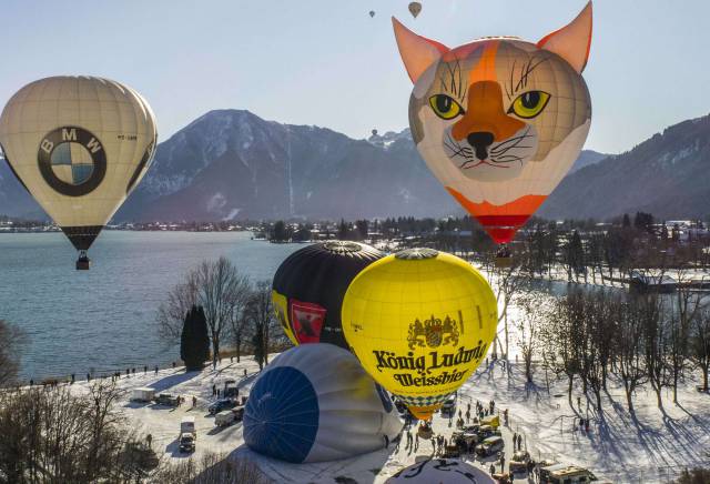 Ballonfahrt im Rahmen der 23. Tegernseer Tal Montgolfiade